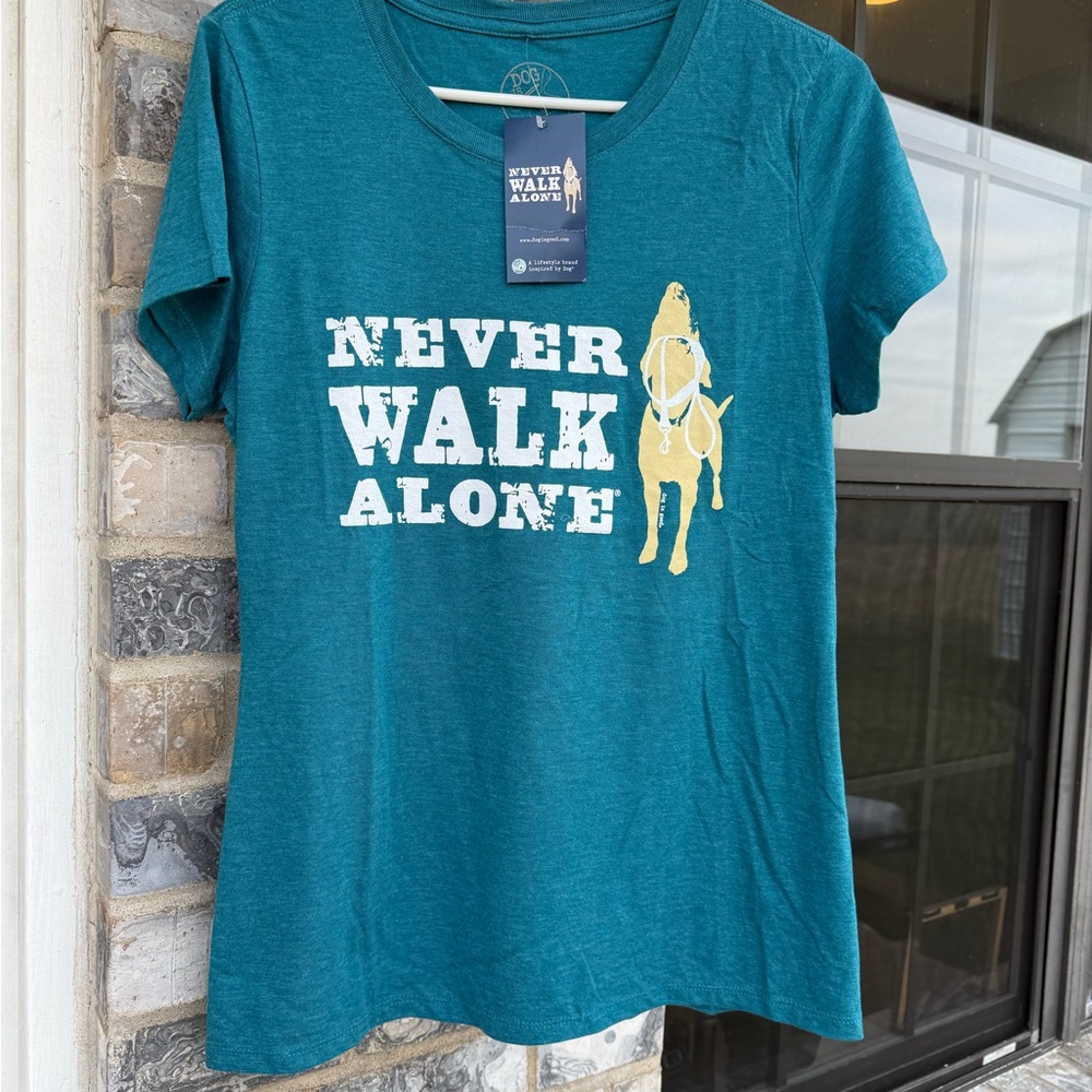 Never Walk Alone Teal T-Shirt
